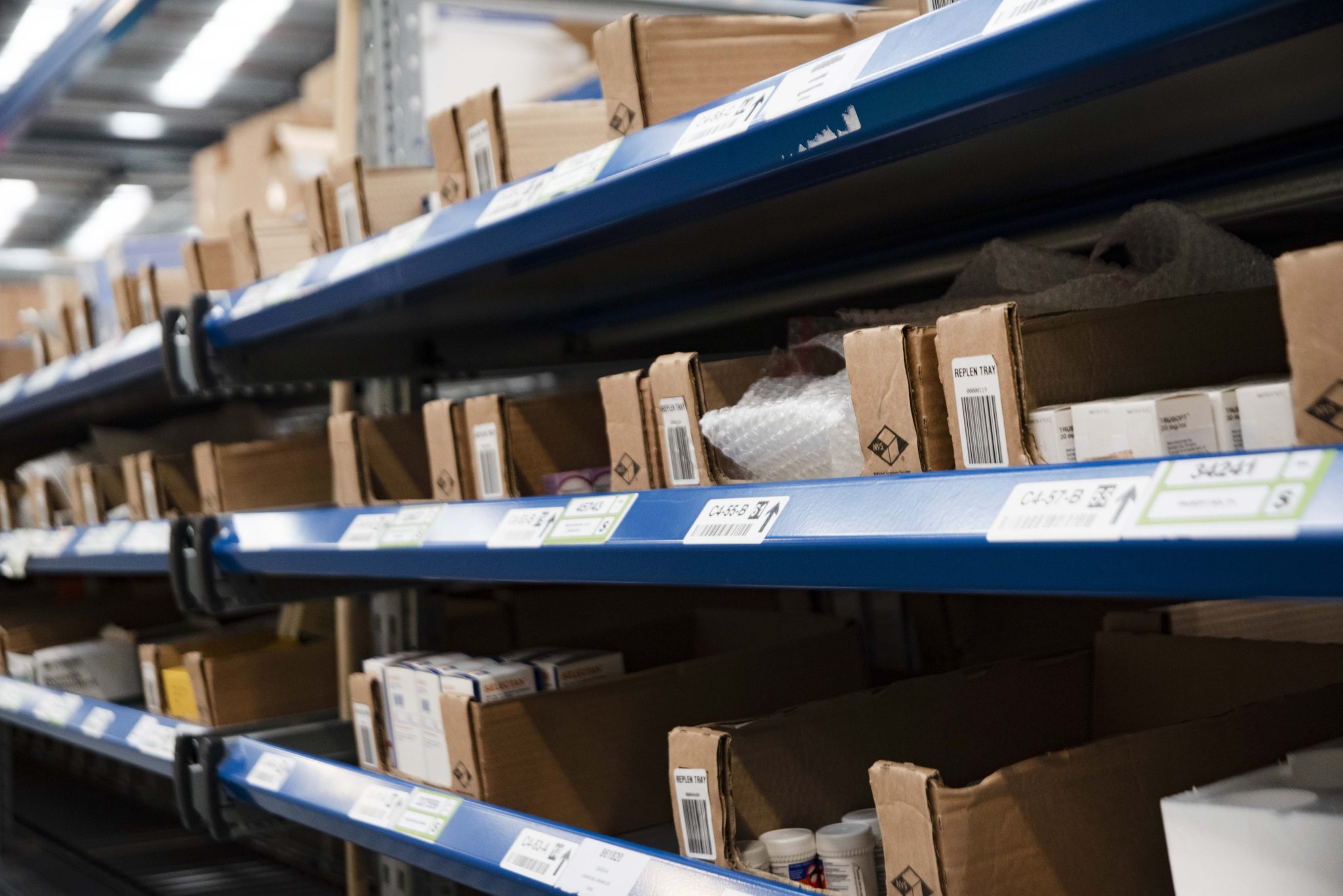 NVS Pick Bins Warehouse Image